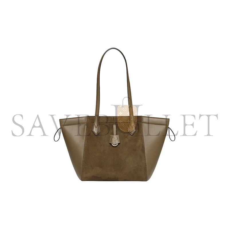 F**di origami medium leather green 8bh414as79f1ppt (27*27*15cm)